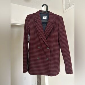 Sunday Best Women's Red Plaid Blazer
